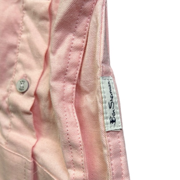BEN SHERMAN Mens Pink Button-Down Stretch Long Sleeve Modern dress shirt NWT - Picture 5 of 7